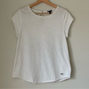 White Nautica Short Sleeve Top